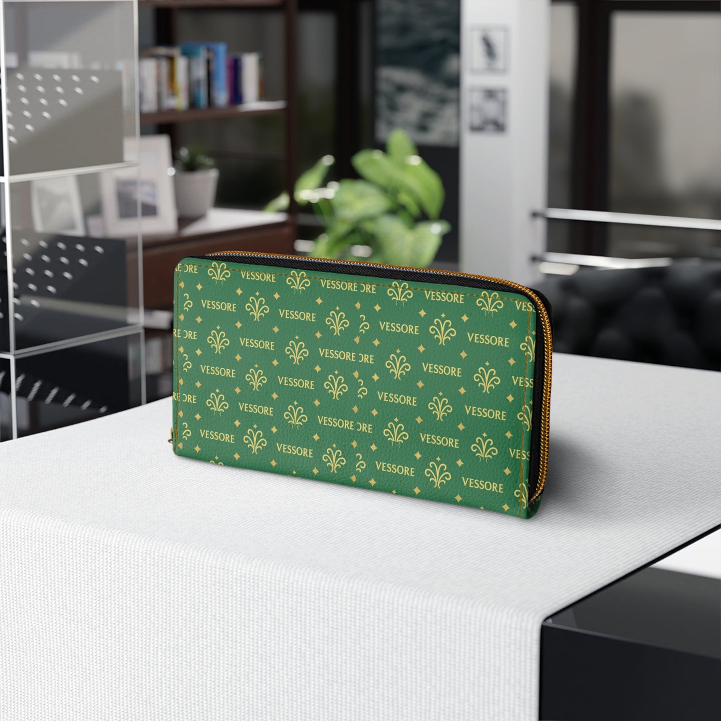 Leather Women Wallet | Vessore Portefeuille Zippé de Luxe | Zipper Wallet