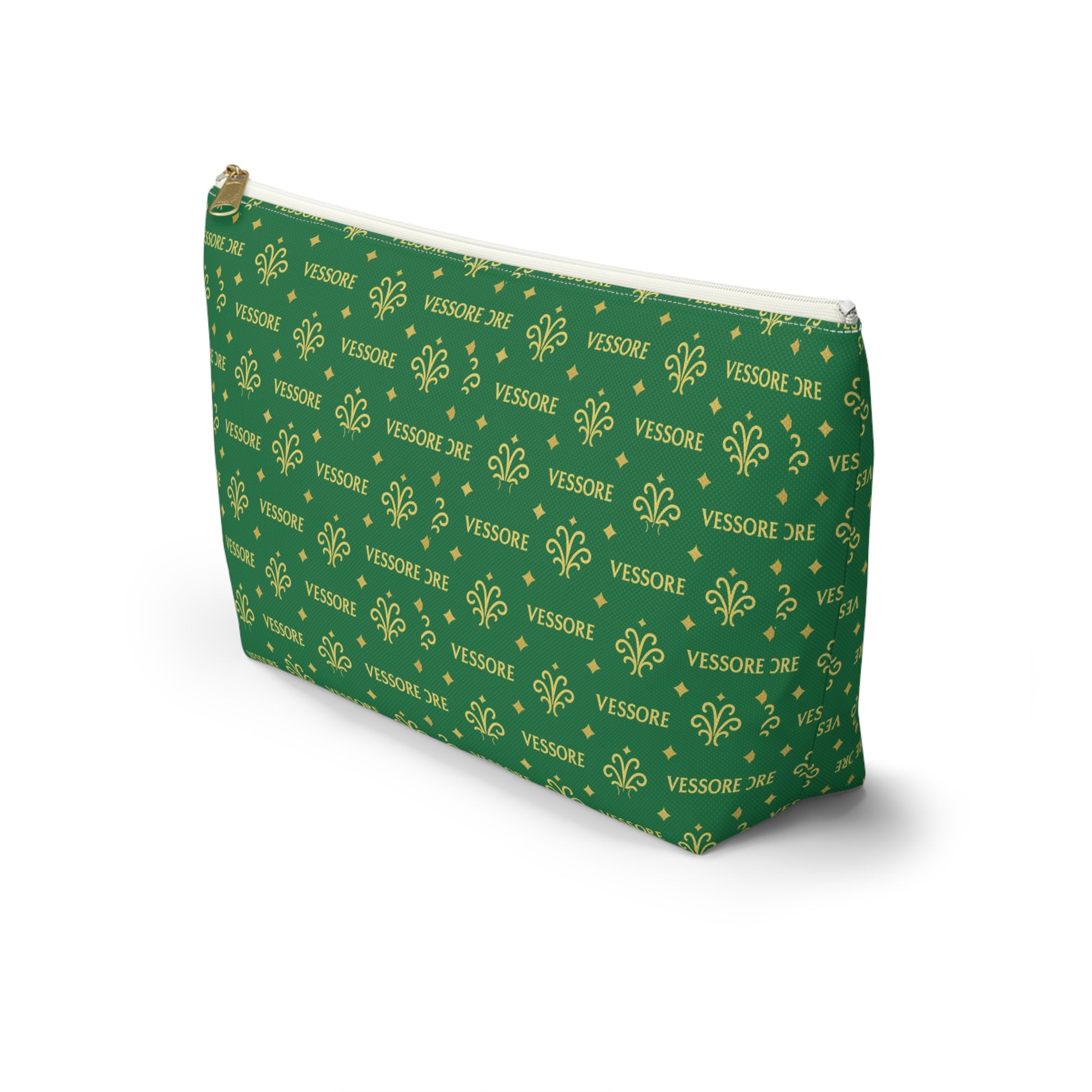 Vessore Luxury Accessory Pouch, Makeup Bag, Toilet Bag, Travel Cosmetic Organizer T-Bottom Design