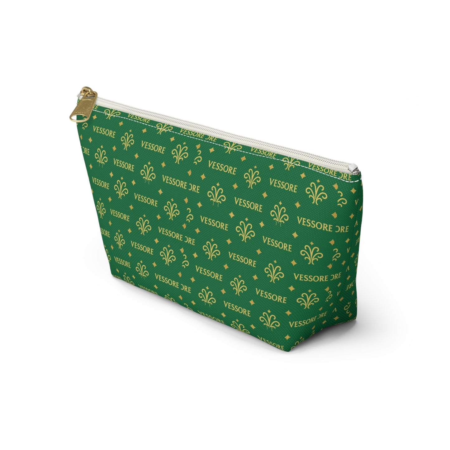 Vessore Luxury Accessory Pouch, Makeup Bag, Toilet Bag, Travel Cosmetic Organizer T-Bottom Design