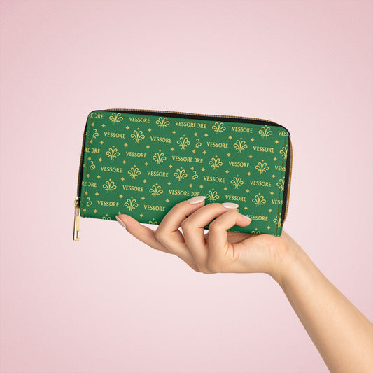 Leather Women Wallet | Vessore Portefeuille Zippé de Luxe | Zipper Wallet