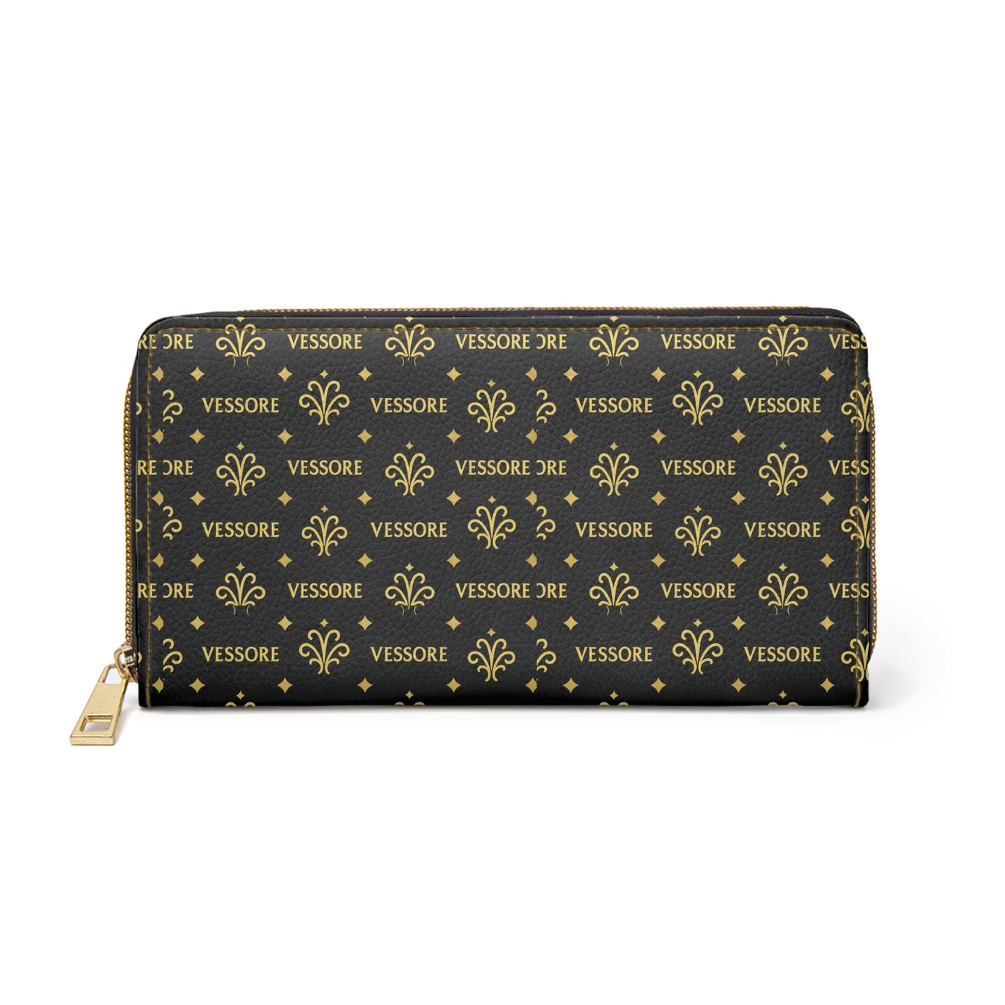 Vessore Portefeuille Zippé de Luxe | Chic Zipper Wallet | Women Wallet Black