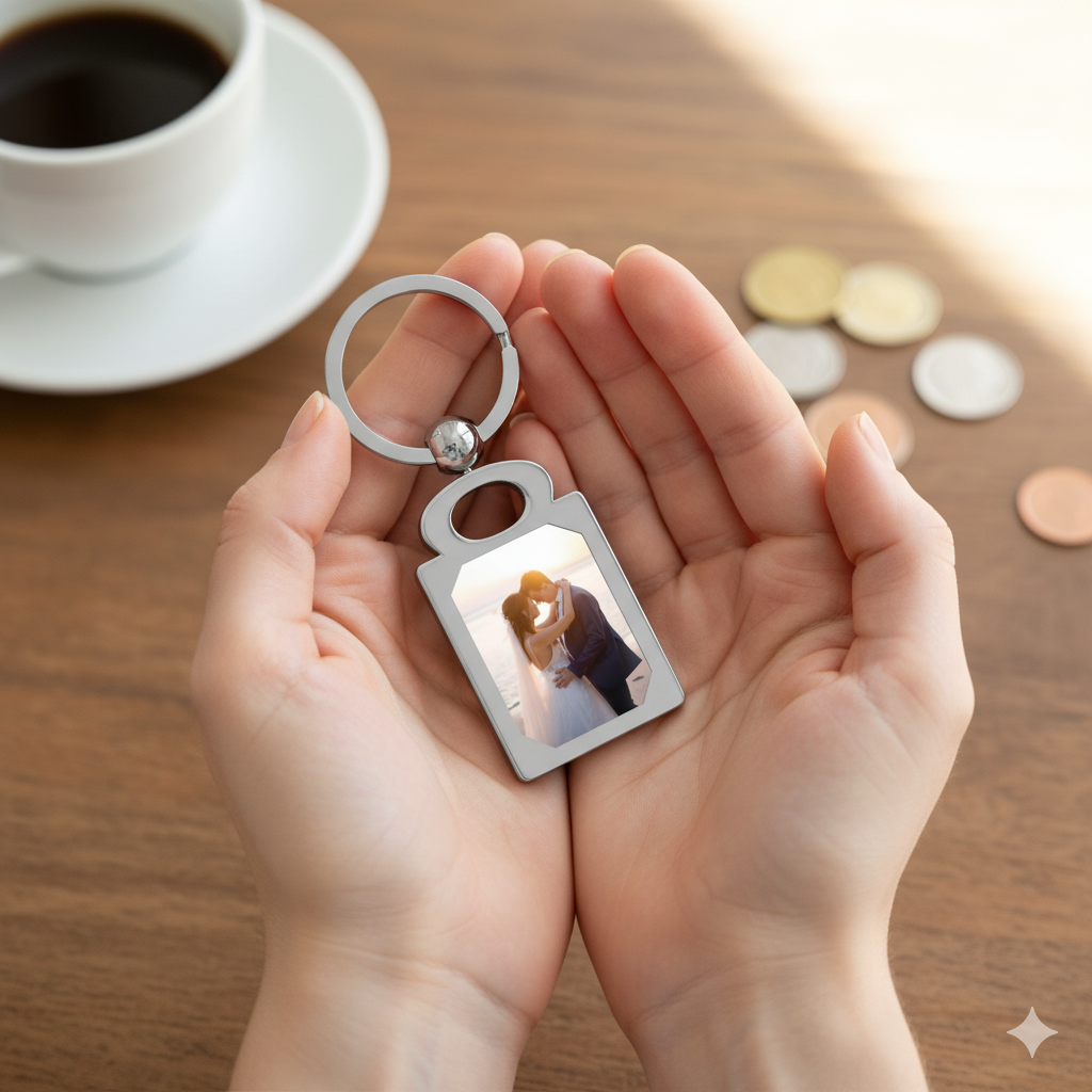 Couples Gift, Personalized Photo Keychain, Personalized Photo Keyring, Customizable Keychain, Memory Keyring, Custom Picture Keychain