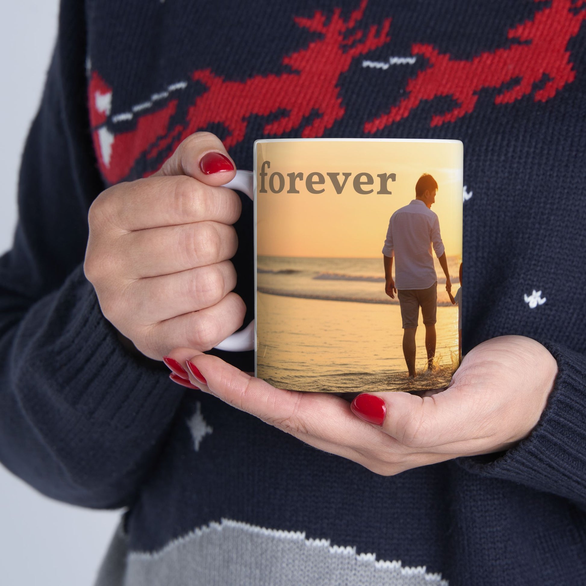 Custom Photo Mug, Family Photo Mug,  Personalized Ceramic Cup, Personalized Photo Coffee Cup, Gift For Her Him, Custom Mug With Photo