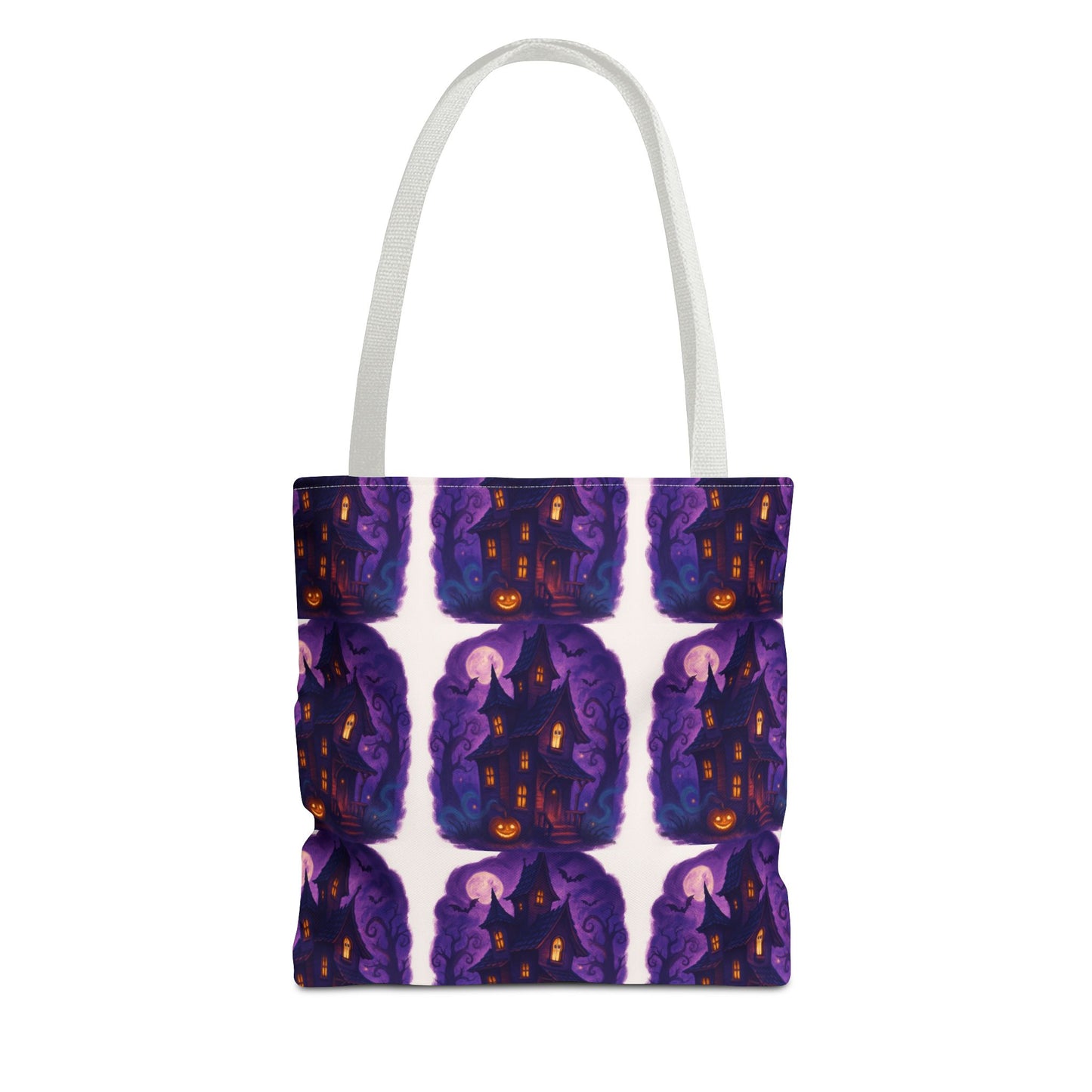 Spooky Halloween Trick or Treat Tote Bag | Cute Jack-o'-Lantern Ghost Reusable Shopping Bag | Perfect Halloween Trick or Treat Bag