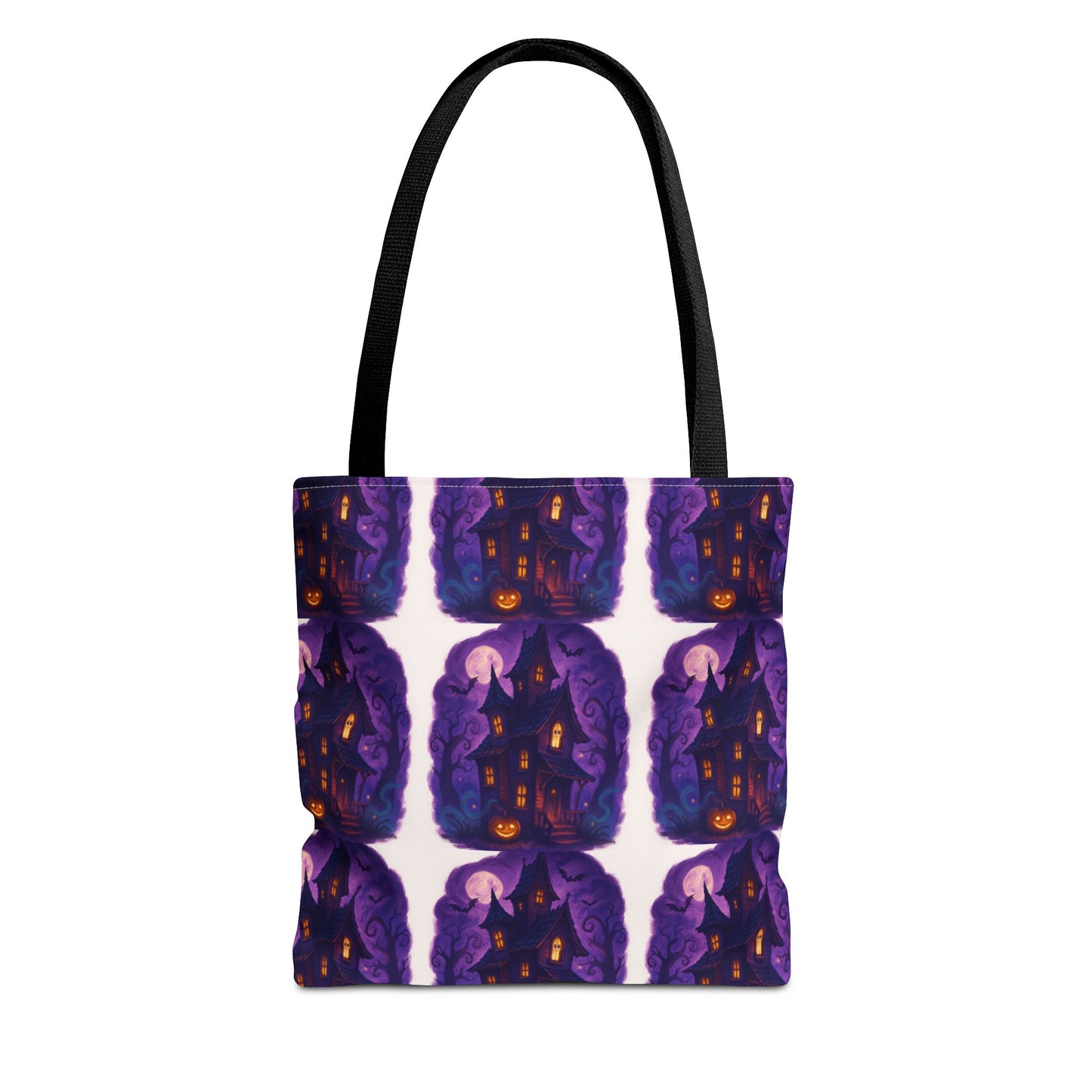 Spooky Halloween Trick or Treat Tote Bag | Cute Jack-o'-Lantern Ghost Reusable Shopping Bag | Perfect Halloween Trick or Treat Bag