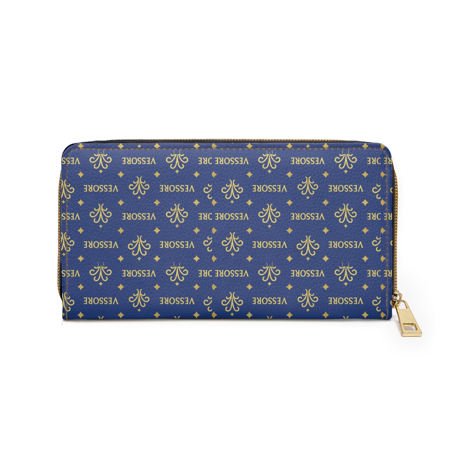 Luxury Leather Women Wallet, Zipper Wallet Green, Vessore Portefeuille Zippé de Luxe, Stylish Wallet, Slim Zippered Purse, Elegant Wallet Blue