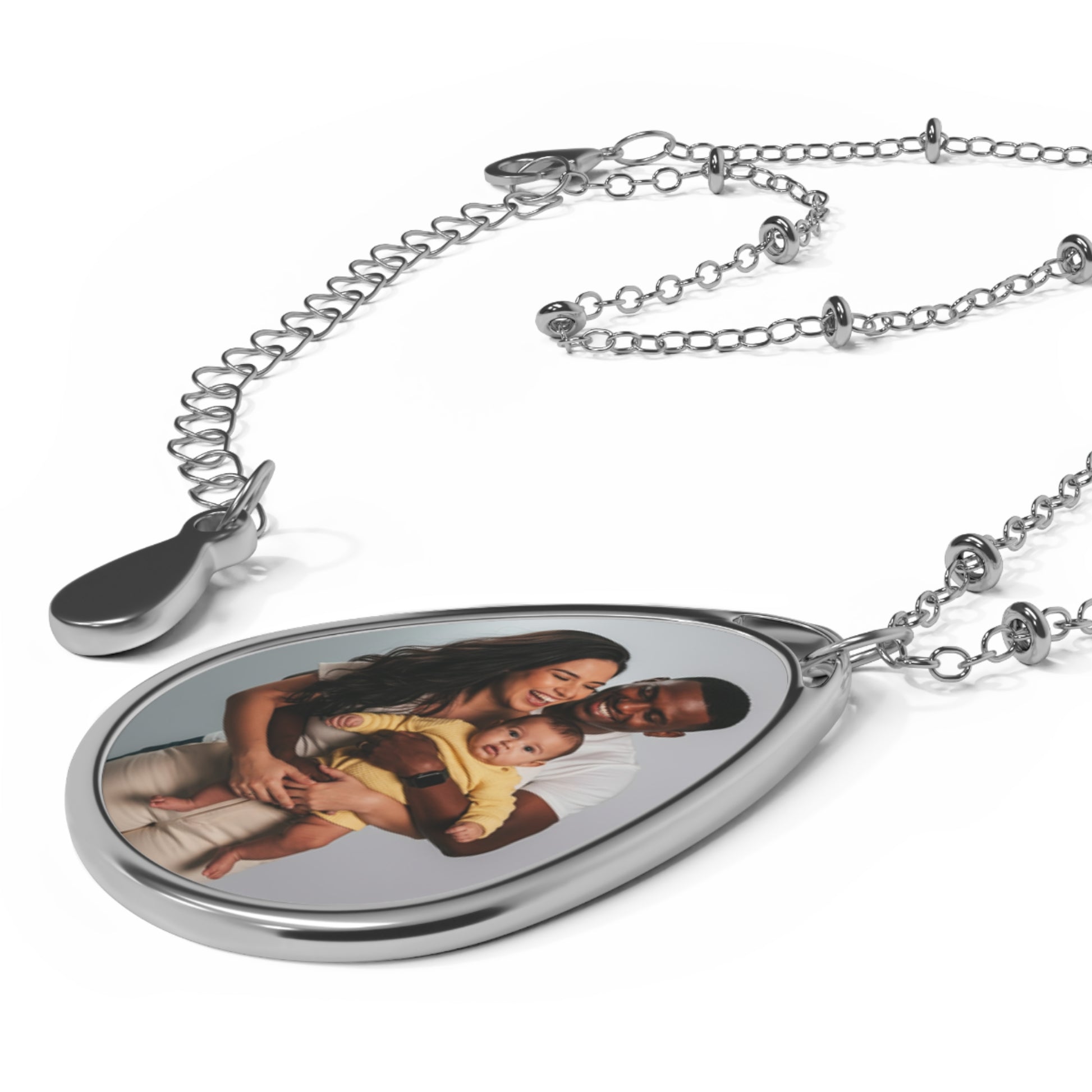 Picture Necklace, Personalized Necklace, Personalized Photo Oval Necklace, Family Jewelry, Memorial Necklace, Mother's Day Gift