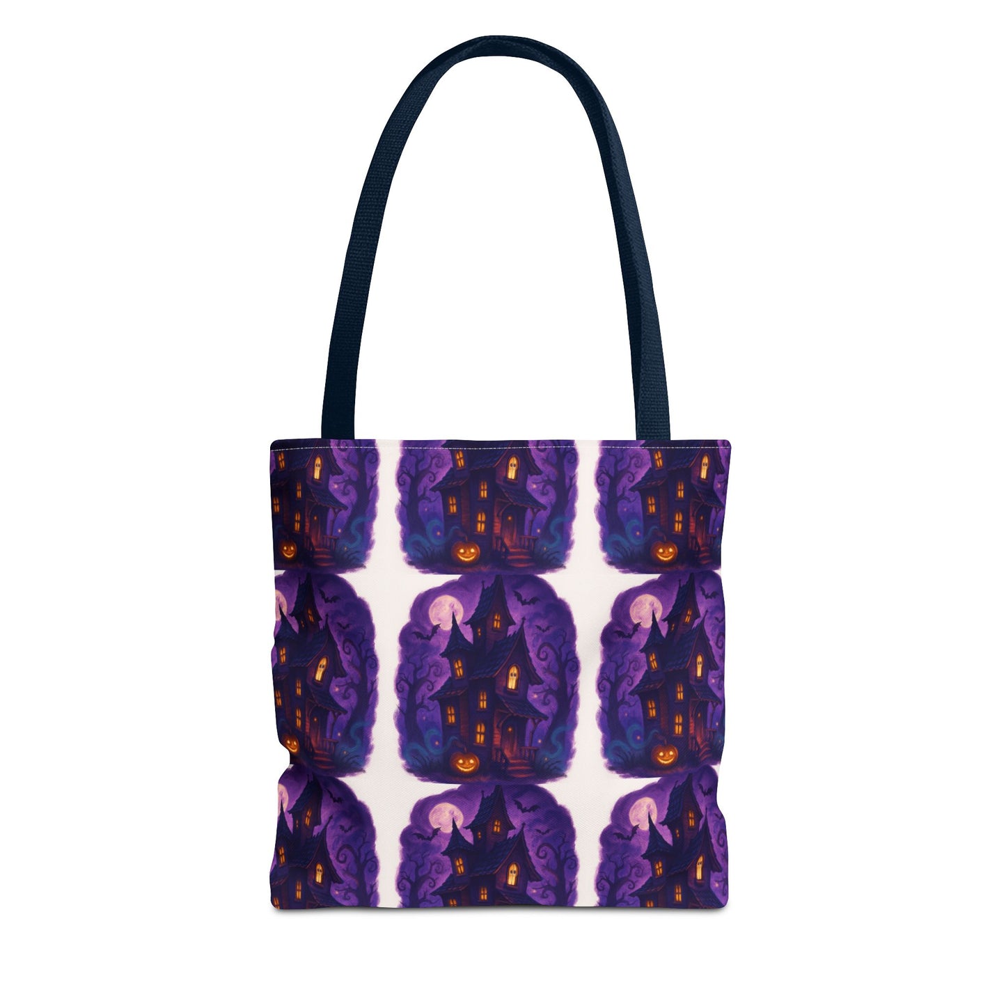 Spooky Halloween Trick or Treat Tote Bag | Cute Jack-o'-Lantern Ghost Reusable Shopping Bag | Perfect Halloween Trick or Treat Bag