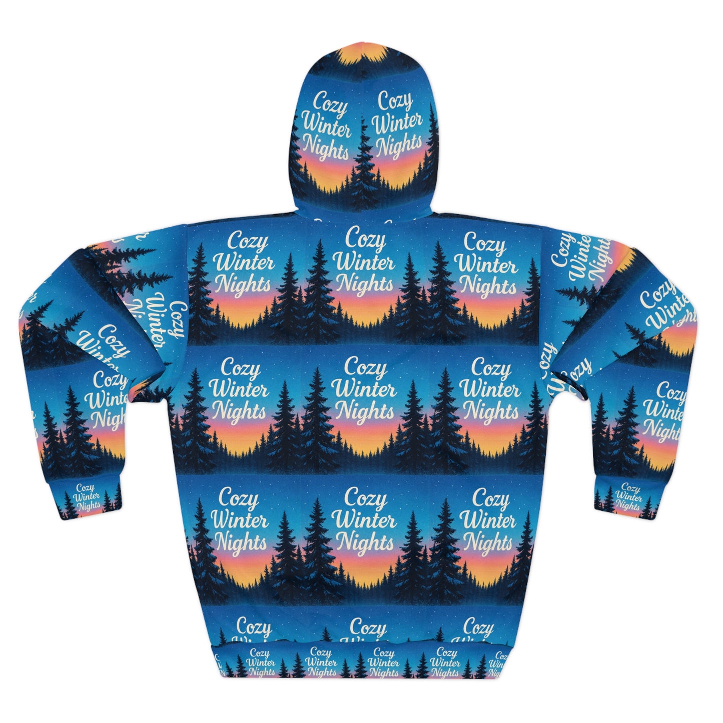 Vessore Luxury Christmas Cozy Winter Nights Unisex Pullover Hoodie, Winter Pullover Hoodie, Luxury Christmas Gift | Unisex Pullover