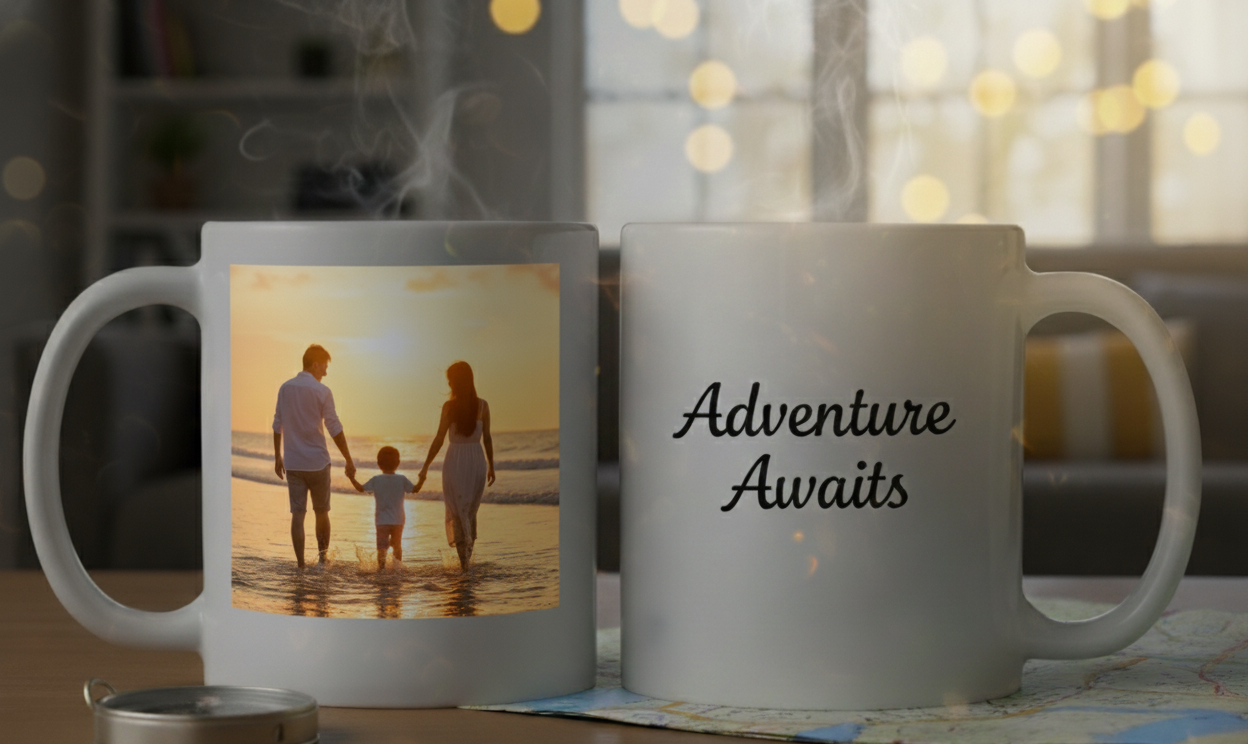 Custom Photo Mug, Family Photo Mug,  Personalized Ceramic Cup, Personalized Photo Coffee Cup, Gift For Her Him, Custom Mug With Photo